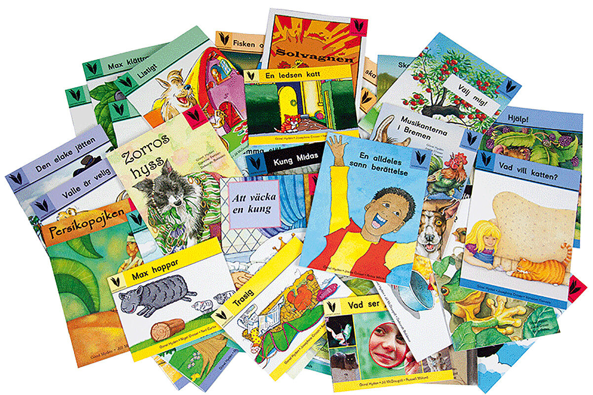 Omslag: Vingböckerna Komplett sats Steg 1-12 60 böcker