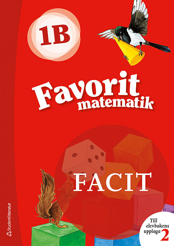 Omslag: Favorit matematik 1B Facit till uppl.2, 5-pack