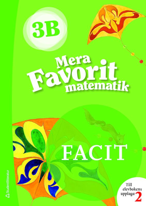 Omslag: Mera Favorit matematik 3B Facit till uppl. 2, 5-pack