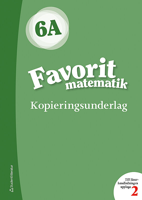 Omslag: Favorit matematik 6A Kopieringsunderlag