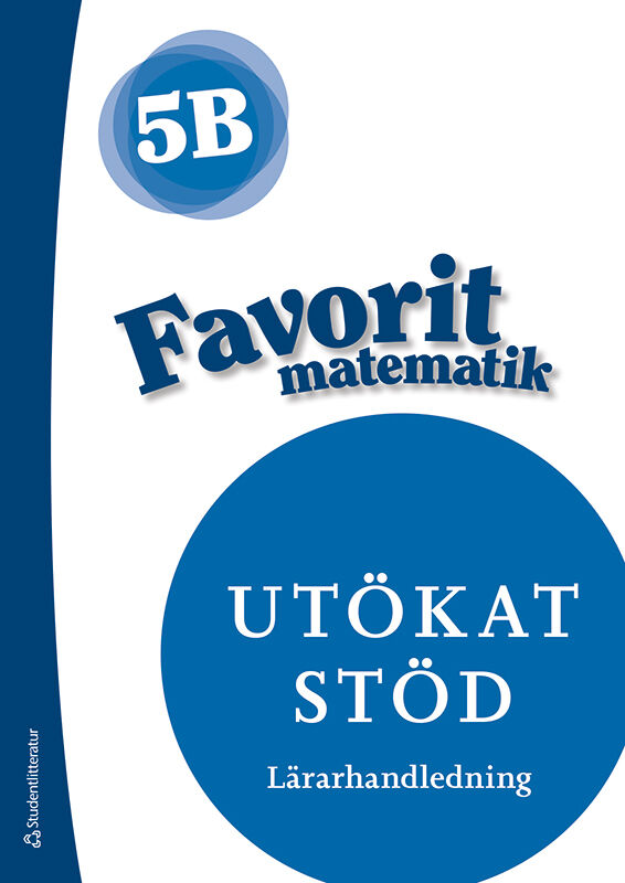 Omslag: Favorit matematik 5B Utökat stöd Lärarpaket - Tryckt + Digitalt 36 mån