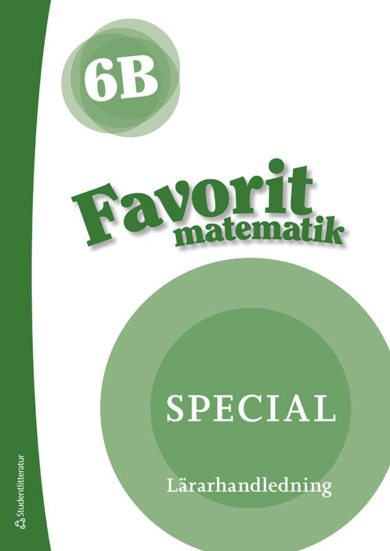 Omslag: Favorit matematik 6B Special Lärarpaket - Tryckt + Digital lärarlicens 36 mån
