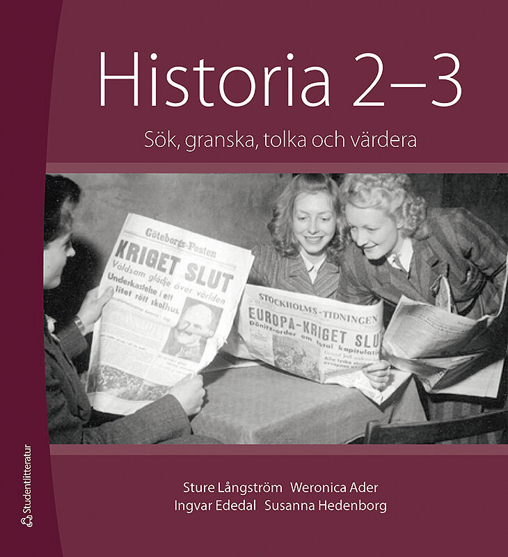 Omslag: Historia 2-3 Elevpaket - Tryckt bok + Digital elevlicens 36 mån - Sök, granska, tolka och värdera