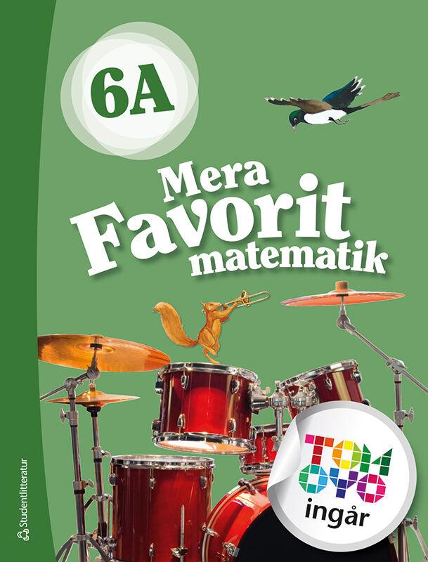 Omslag: Mera Favorit matematik 6A Elevpaket - Tryckt bok + Digital elevlicens 12 mån