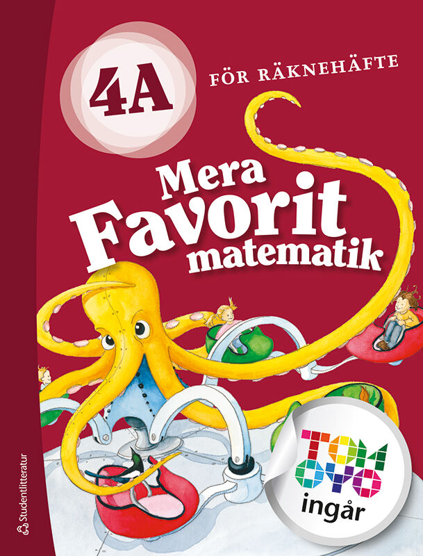 Omslag: Mera Favorit matematik 4A för räknehäfte Elevpaket - Tryckt + Digitalt 36 mån