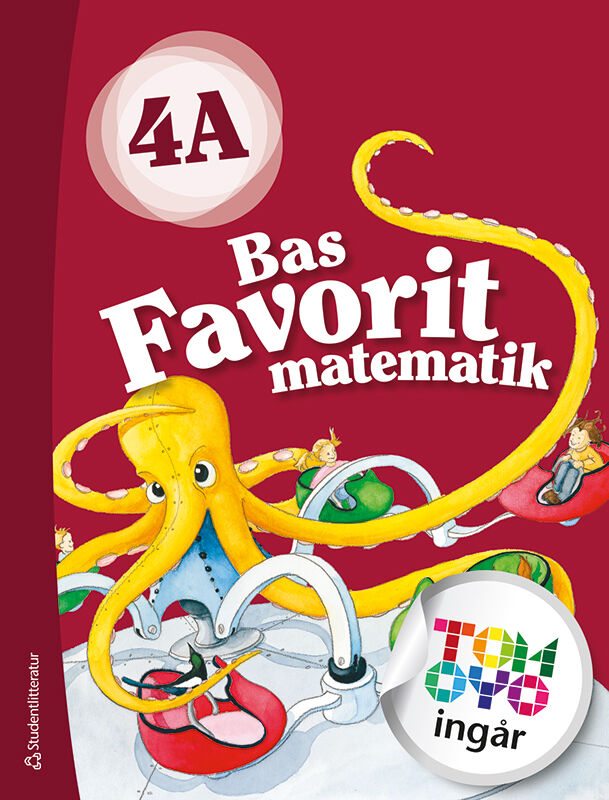 Omslag: Bas Favorit matematik 4A Elevpaket - Tryckt bok  + Digital elevlicens 12 mån