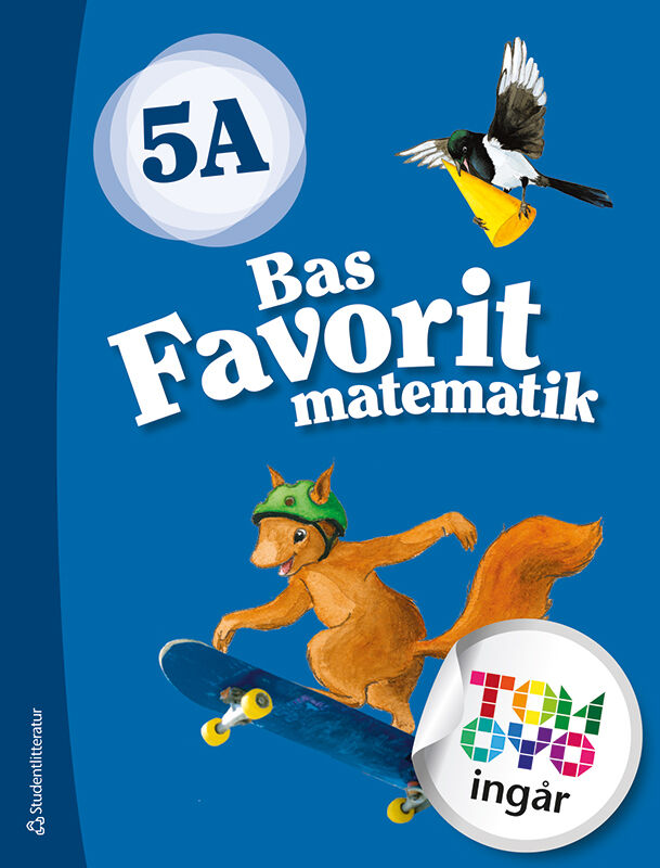 Omslag: Bas Favorit matematik 5A Elevpaket - Tryckt bok +  Digital elevlicens 12 mån