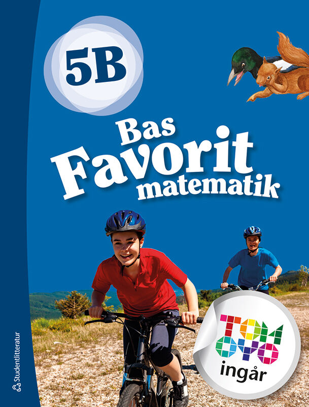 Omslag: Bas Favorit matematik 5B Elevpaket - Tryckt bok + Digital elevlicens 12 mån
