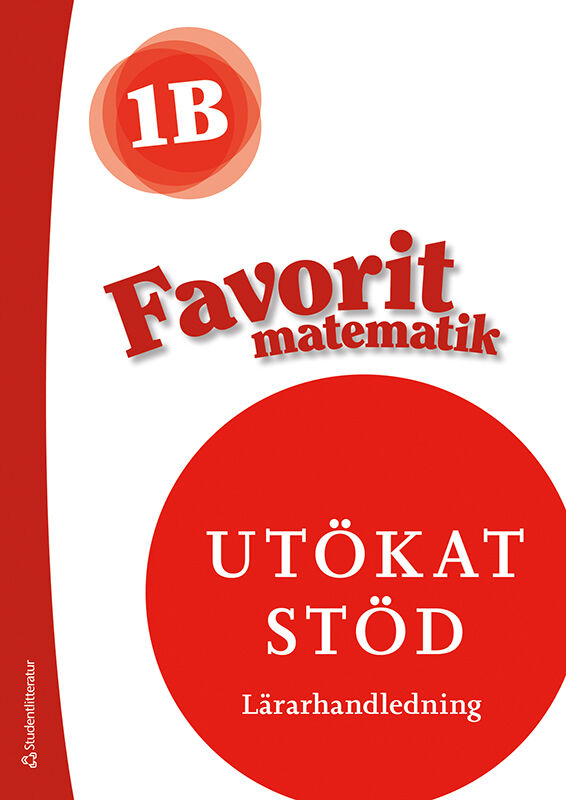 Omslag: Favorit matematik 1B Utökat stöd Lärarpaket - Tryckt + Digitalt 36 mån