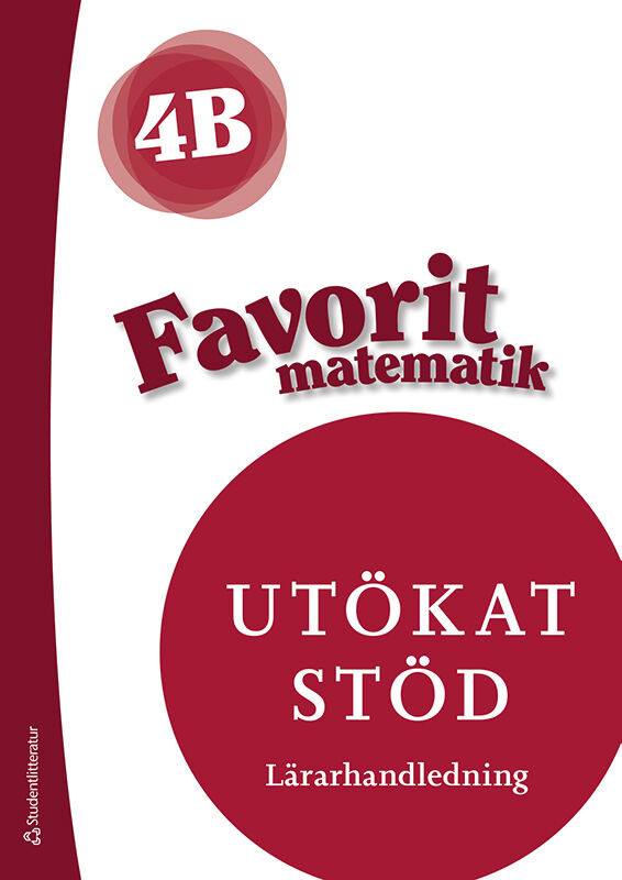 Omslag: Favorit matematik 4B Utökat stöd Lärarpaket - Tryckt + Digitalt 36 mån