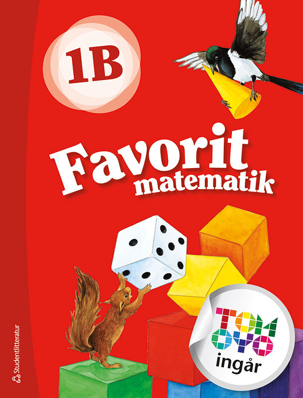 Omslag: Favorit matematik 1B Elevpaket - Tryckt bok  + Digital elevlicens 12 mån