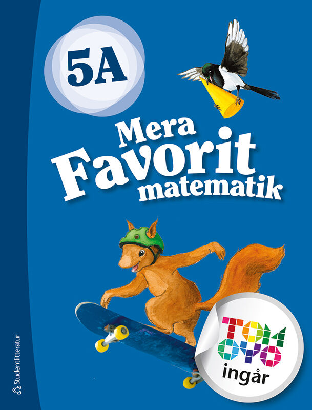 Omslag: Mera Favorit matematik 5A Elevpaket - Tryckt bok  + Digital elevlicens 12 mån