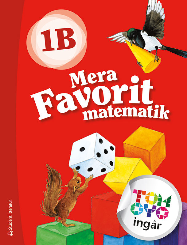 Omslag: Mera Favorit matematik 1B Elevpaket - Tryckt bok  + Digital elevlicens 12 mån
