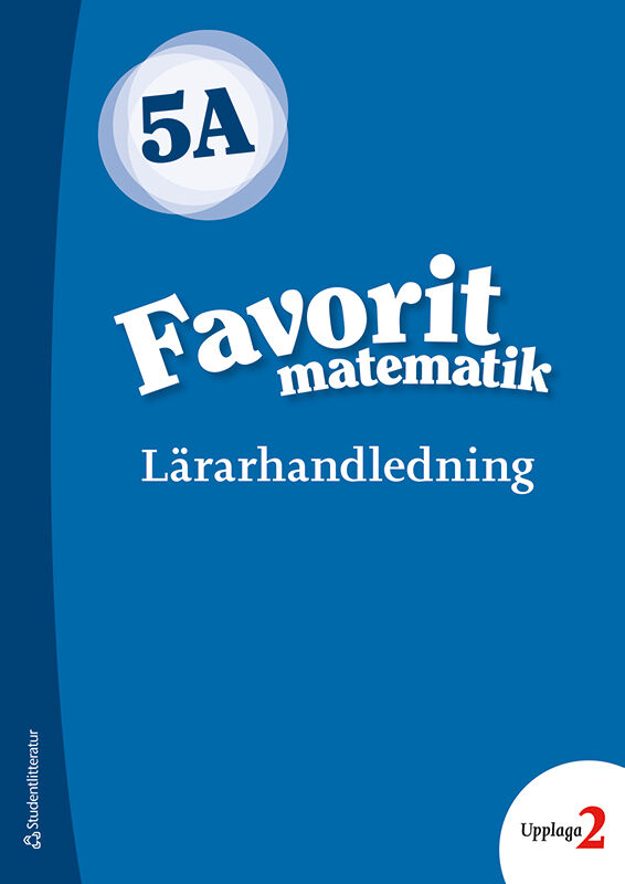 Omslag: Favorit matematik 5A Lärarpaket - Tryckt bok + Digital lärarlicens 36 mån