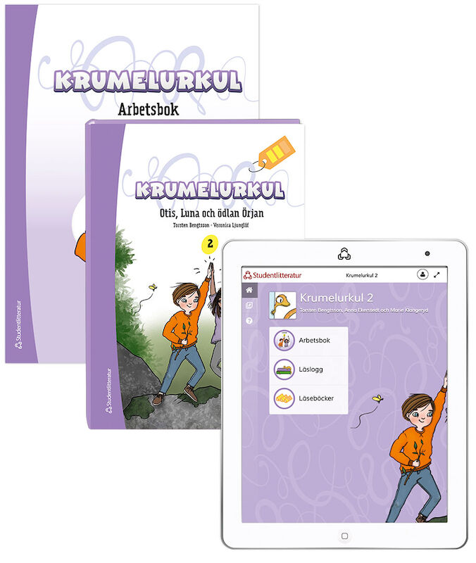 Omslag: Krumelurkul 2 Läsa mera Elevpaket - Tryckt bok + Digital elevlicens 12 mån