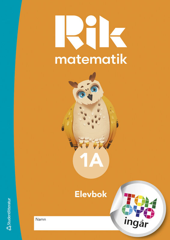 Omslag: Rik matematik 1A Elevpaket - Tryckt bok + Digital elevlicens 12 mån