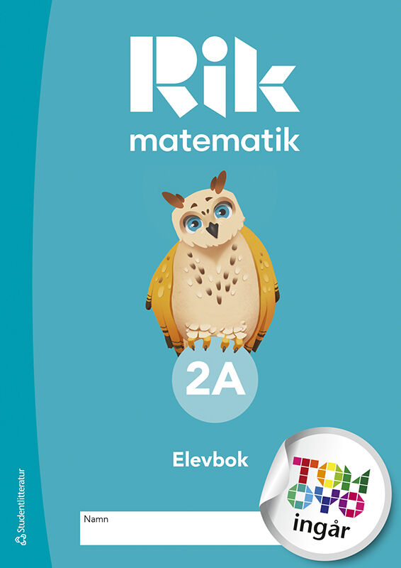 Omslag: Rik matematik 2A Elevpaket - Tryckt bok + Digital elevlicens 12 mån