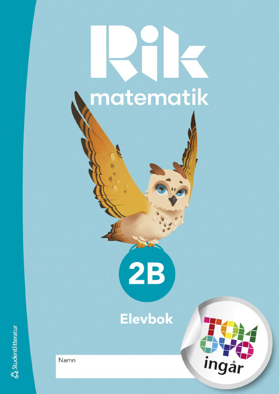 Omslag: Rik matematik 2B Elevpaket Tryckt bok + Digital elevlicens 12 mån