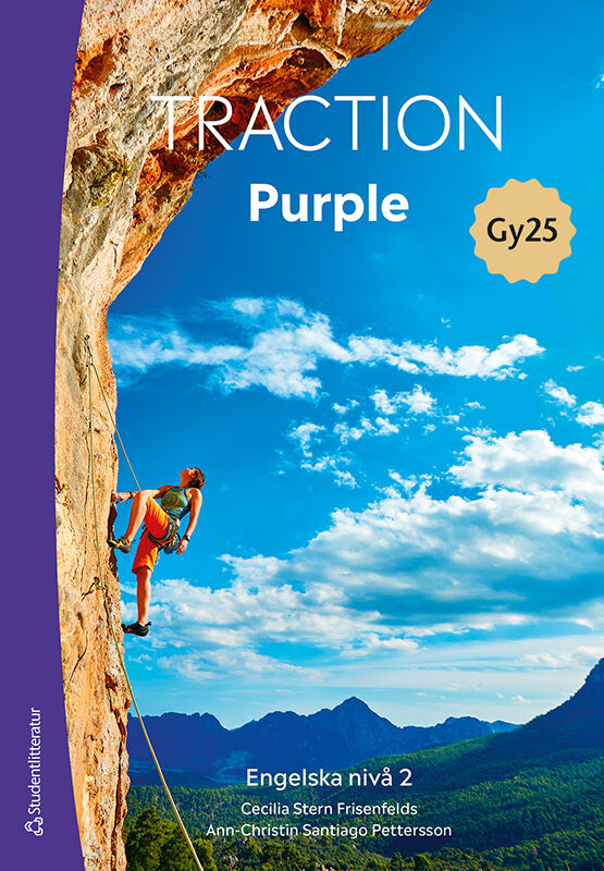 Omslag: Traction Purple Engelska Nivå 2 Elevpaket - Tryckt bok + Digital elevlic 36 mån