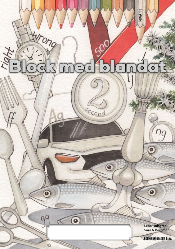 Omslag: Block med blandat 11 - silver, 5-pack