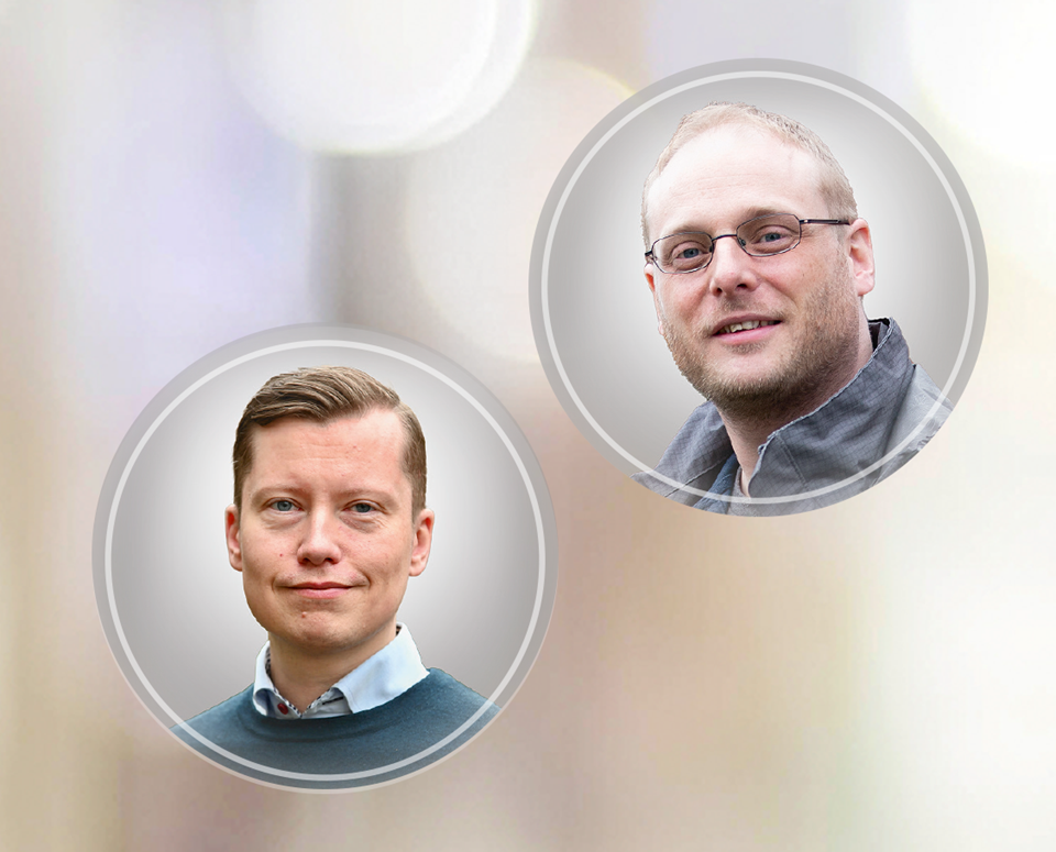 Porträttbilder på Nils Gustafsson och Nils Holmberg