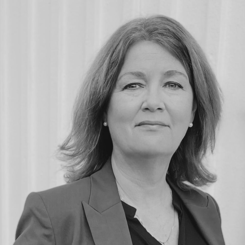 Svartvit bild på Tove Ekelund