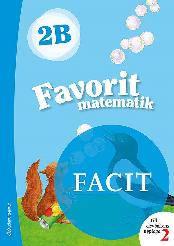 ISBN 9789144128214 Favorit matematik 2B Facit till uppl. 2, 5-pack