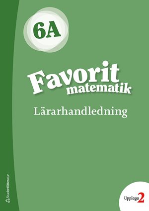 ISBN 9789144137728 Favorit matematik 6A - Digital lärarlicens 12 mån