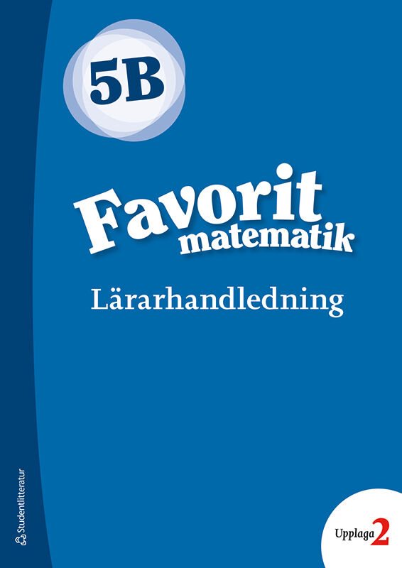 ISBN 9789144139302 Favorit matematik 5B - Digital lärarlicens 12 mån