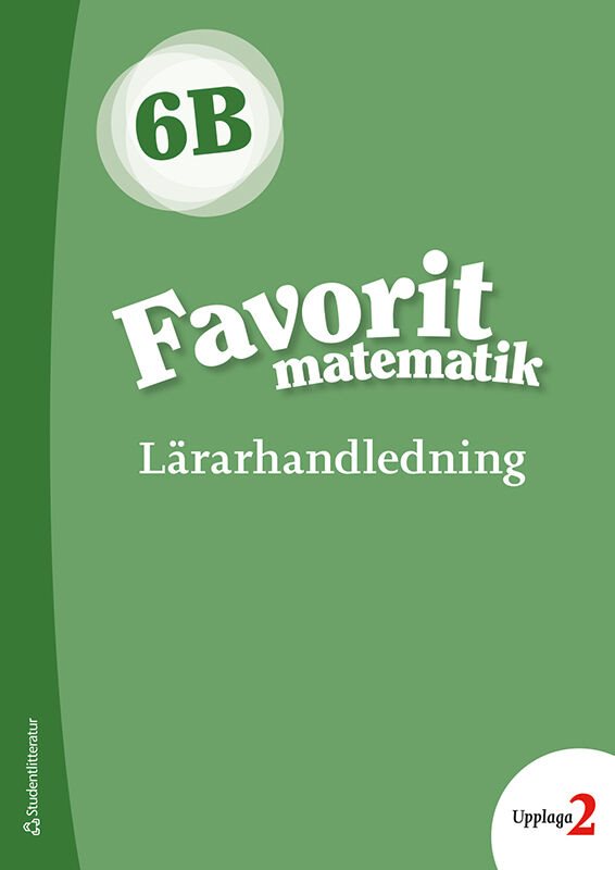 ISBN 9789144139340 Favorit matematik 6B - Digital lärarlicens 12 mån