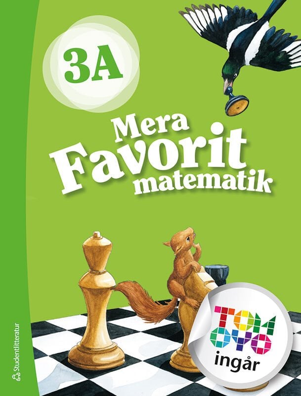 ISBN 9789144166896 Mera Favorit matematik 3A Elevpaket - Tryckt bok  + Digital elevlicens 12 mån