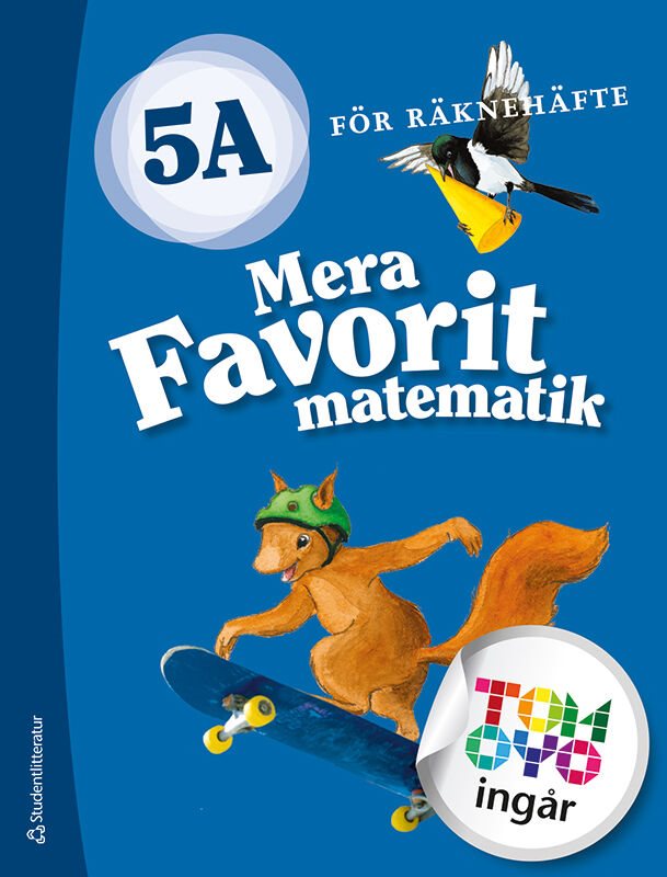 ISBN 9789144166995 Mera Favorit matematik 5A för räknehäfte Elevpaket - Tryckt + Digitalt 36 mån