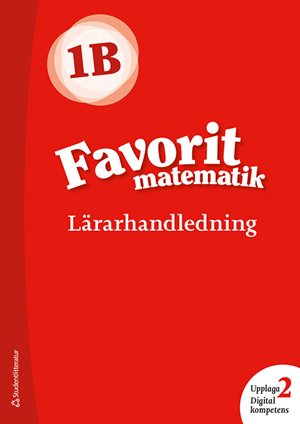 ISBN 9789144171890 Favorit matematik 1B Lärarpaket - Tryckt bok + Digital lärarlicens 36 mån