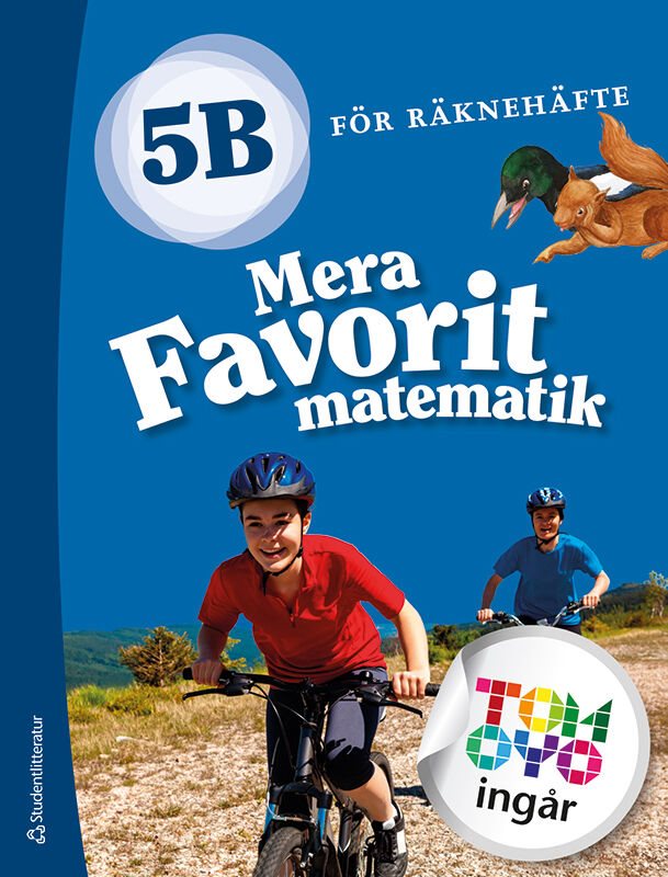ISBN 9789144172484 Mera Favorit matematik 5B för räknehäfte Elevpaket - Tryckt + Digitalt 36 mån