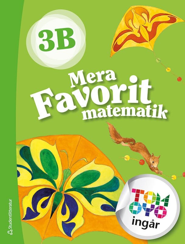 ISBN 9789144175003 Mera Favorit matematik 3B Elevpaket - Tryckt bok  + Digital elevlicens 12 mån
