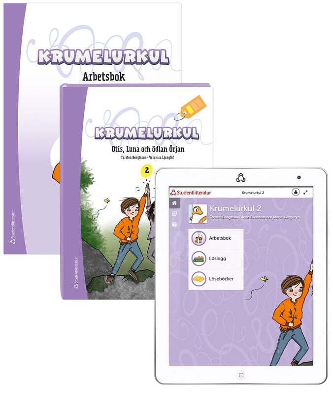 ISBN 9789144177250 Krumelurkul 2 Läsa lätt Elevpaket - Tryckt bok + Digital elevlicens 12 mån