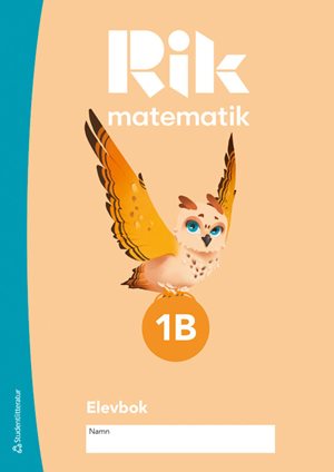 ISBN 9789144180656 Rik matematik 1B Elevpaket - Tryckt bok + Digital elevlicens 12 mån