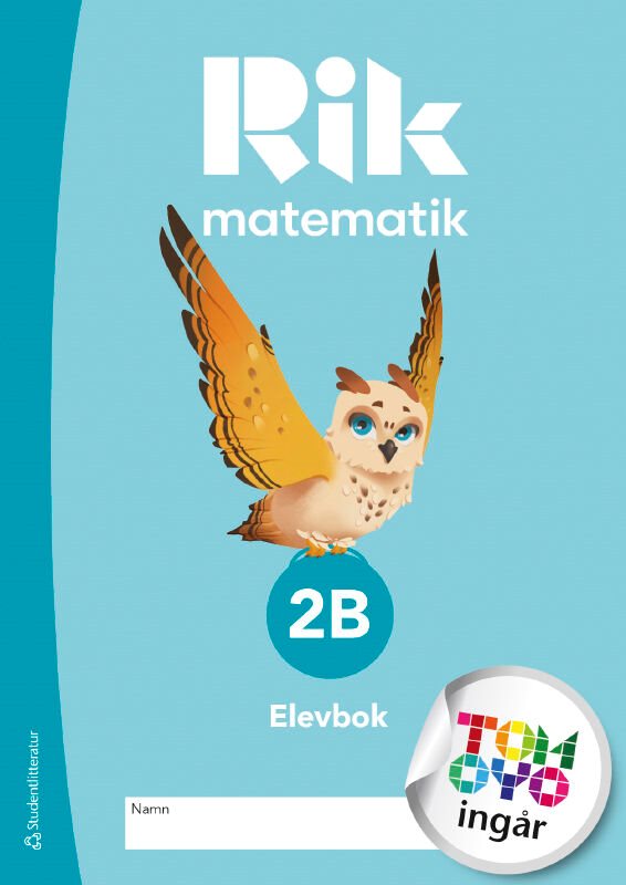 ISBN 9789144180687 Rik matematik 2B Elevpaket Tryckt bok + Digital elevlicens 12 mån