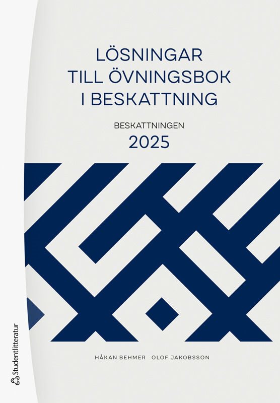 ISBN 9789144185989 Lösningar till Övningsbok i beskattning