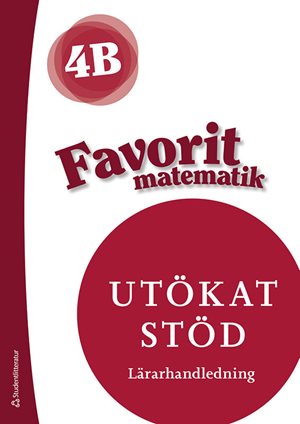 ISBN 9789144188249 Favorit matematik 4B Utökat stöd - Digital lärarlicens 12 mån