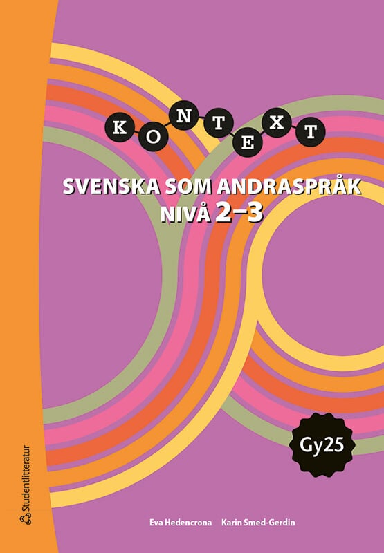 ISBN 9789144193755 Kontext Svenska som andraspråk nivå 2-3 Elevpaket - Tryckt+ Digitalt 36 mån