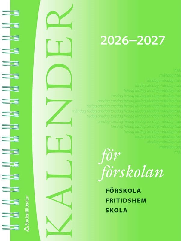 ISBN 9789144200927 Kalender för förskolan 2026/2027