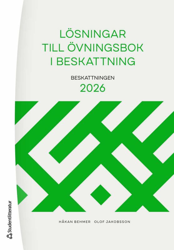 ISBN 9789144203188 Lösningar till Övningsbok i beskattning