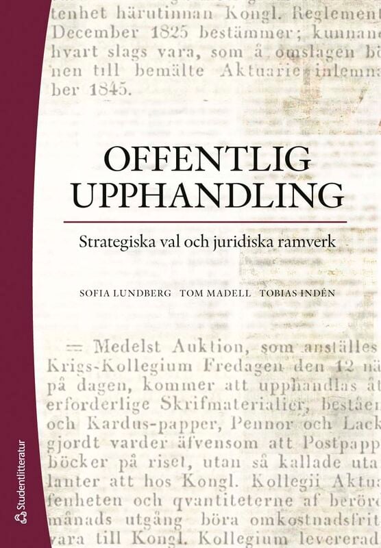 ISBN 9789144220291 Offentlig upphandling