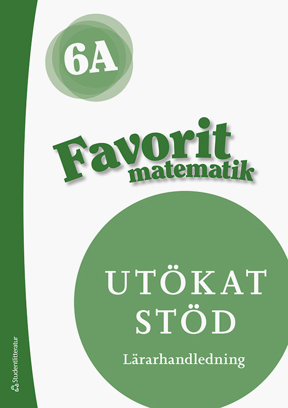 ISBN 9789144220826 Favorit matematik 6A Utökat stöd - Digital Lärarlicens 12 mån