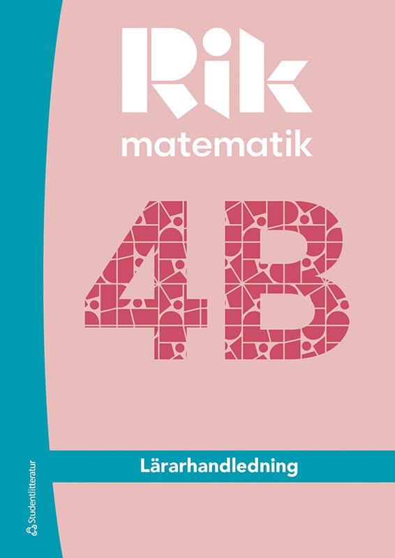 ISBN 9789144221359 Rik matematik 4B Digital lärarlicens 12 mån