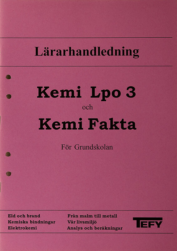 ISBN 9789185634286 Kemi Lpo 3 Lärarhandledning