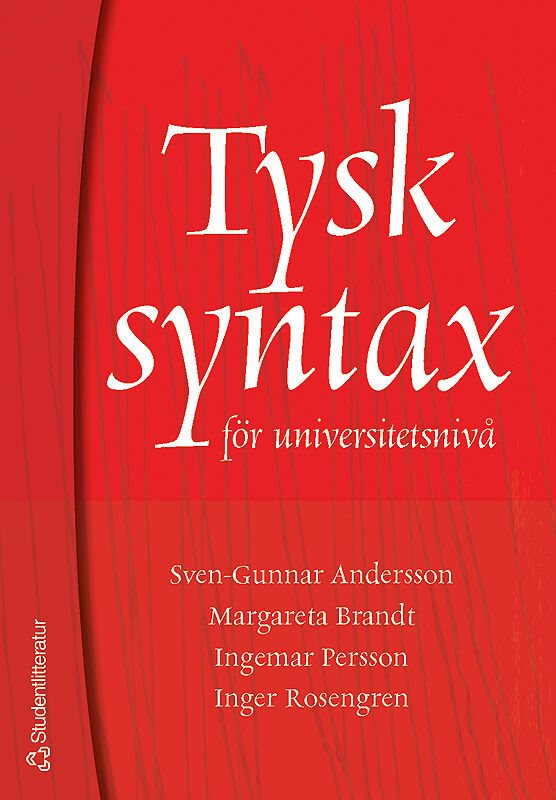 ISBN 9789144041100 Tysk syntax för universitetsnivå
