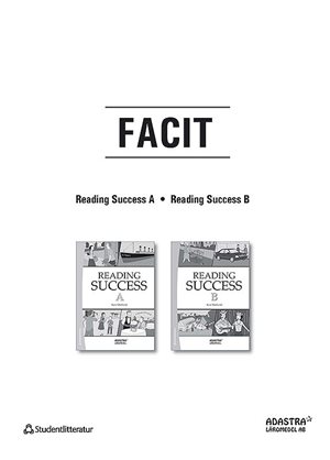 ISBN 9789144073644 Reading Success Facit A-B