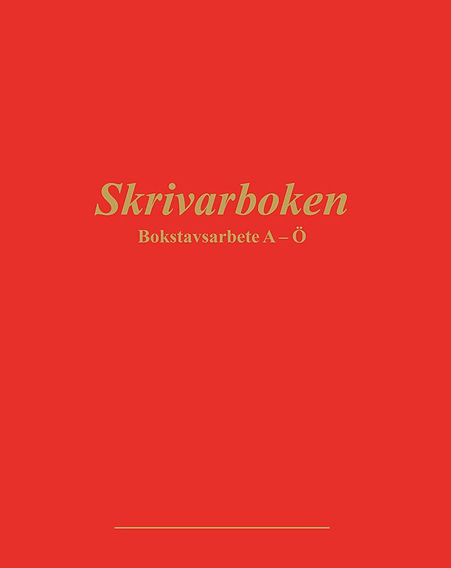 ISBN 9789144085630 Skrivarboken - Bokstavsarbete A-Ö